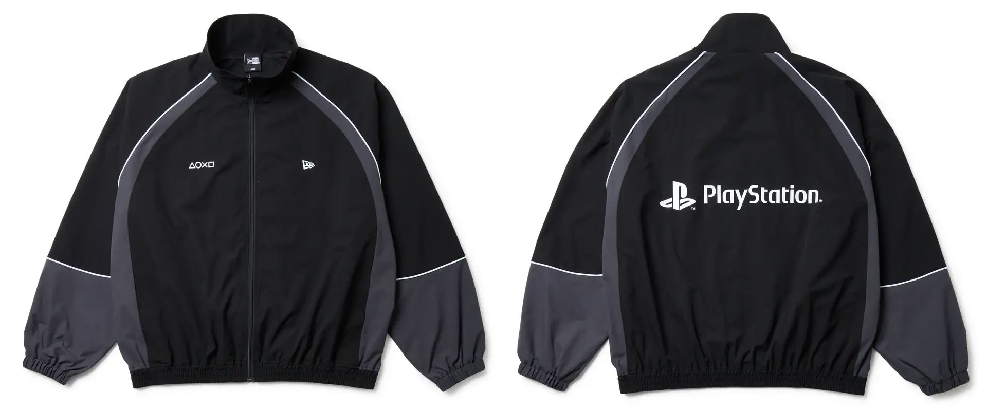 New Era x PlayStation track jacket.