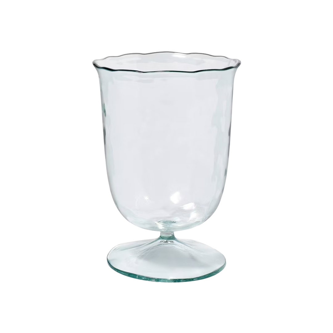12 Fl Oz Acrylic Ruffled Footed Goblet Clear - Threshold&amp;trade; Designed With Studio Mcgee