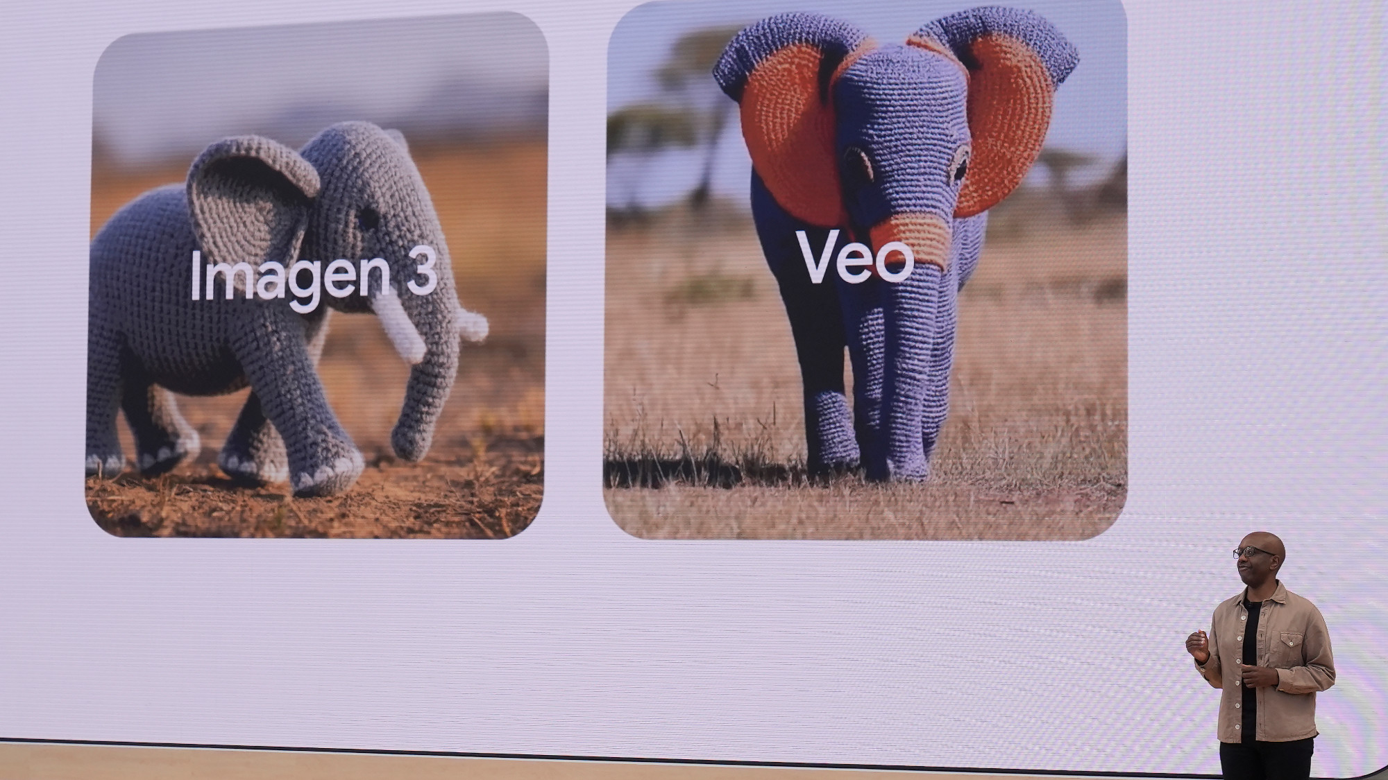 James Manyika speaks about Imagen 3 and Veo at a Google event