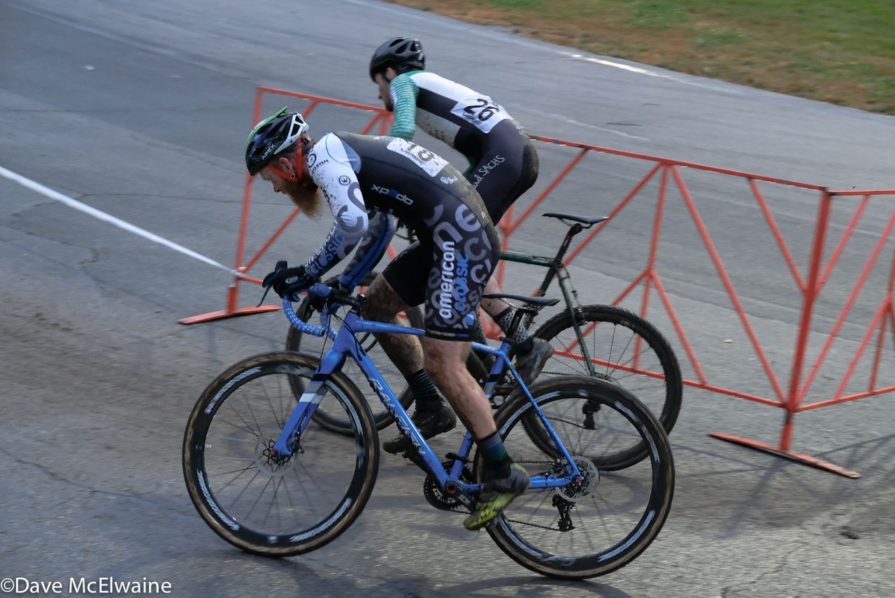 Robert Marion (American Classic) entering the Speedway late in the race