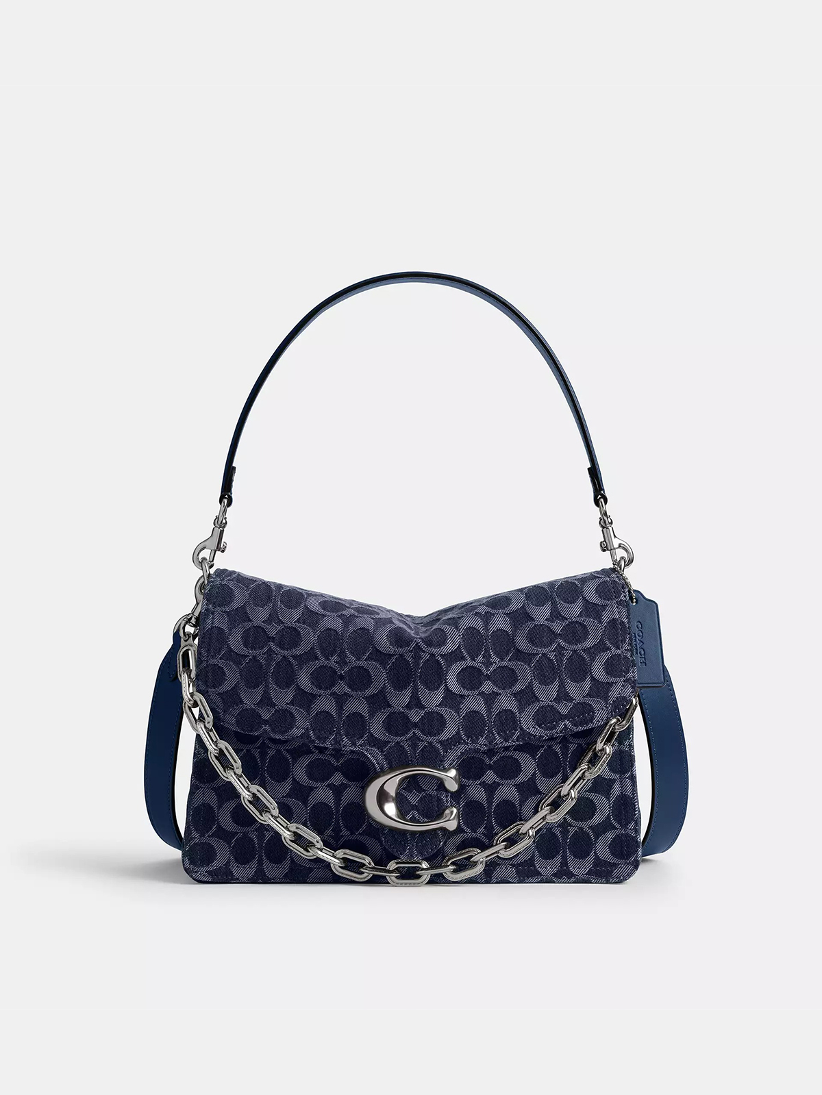 Chain Tabby Shoulder Bag 30 in Signature Denim