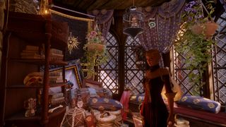 Dragon Age: Inquisition - Sera's small room in Skyhold.