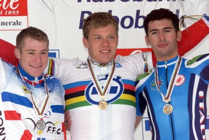 On top of the World as the U23 time trial champion in 1998