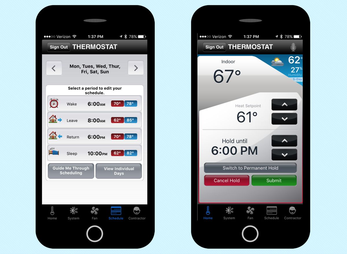 Honeywell RTH8580WF WiFi Thermostat Tom