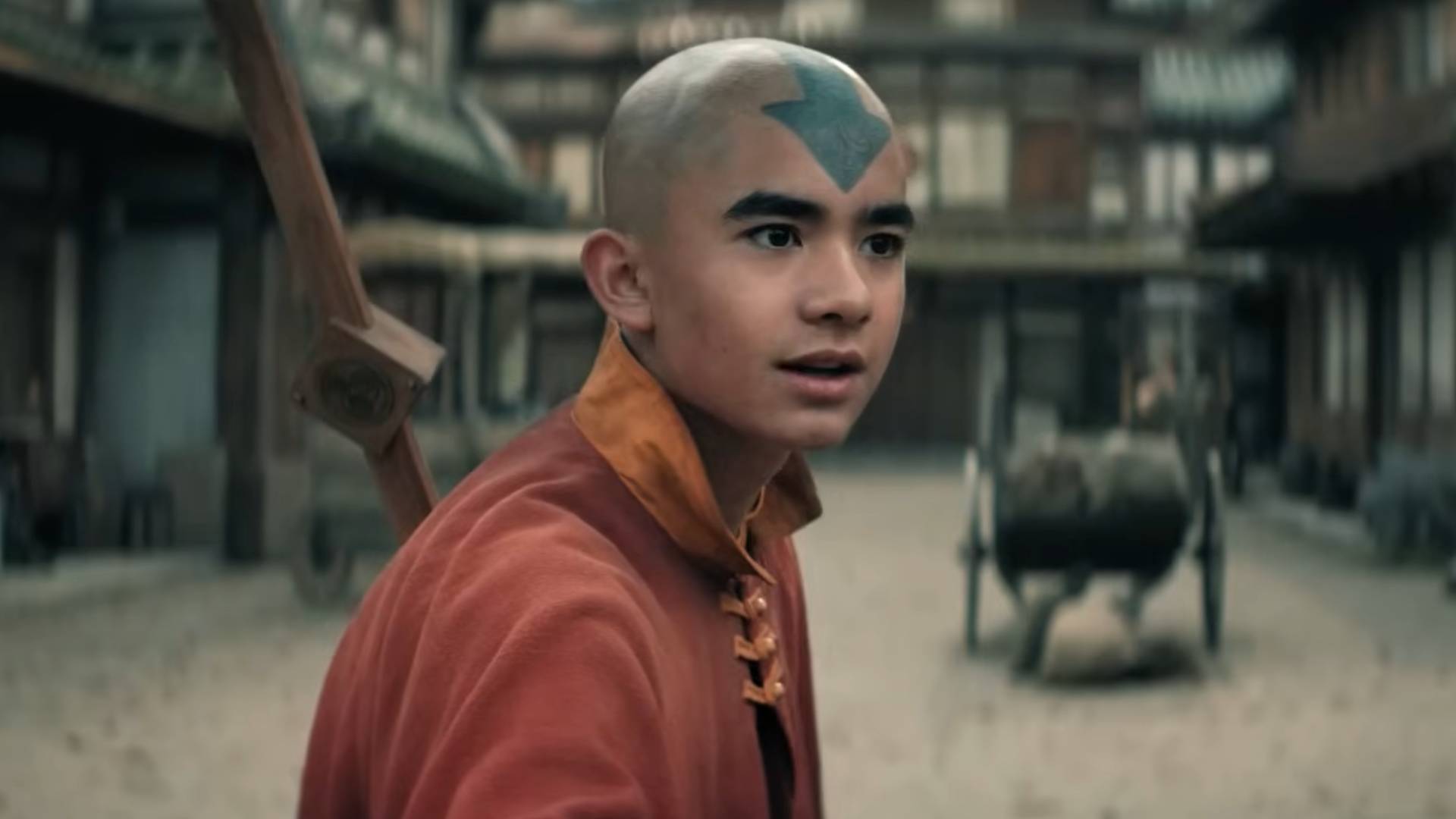 Aang in Netflix's Avatar: The Last Airbender