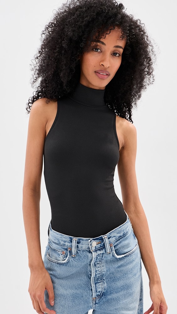 Carolyn Thong Bodysuit - Hunter Green