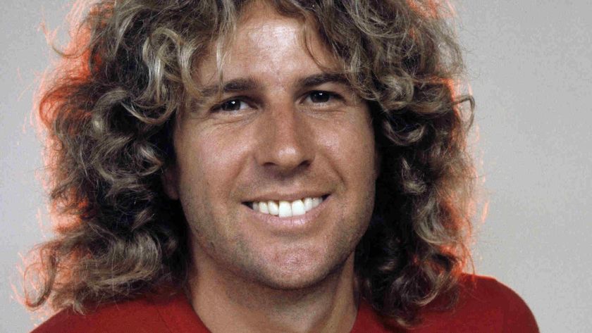 Sammy Hagar posing for a photograph in 1979
