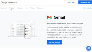 Website screenshot for Gmail