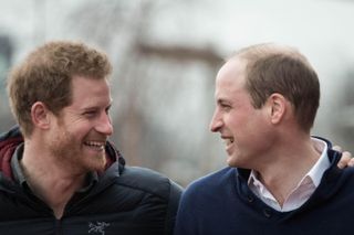 Prince Harry and Prince William join a training day at the Queen Elizabeth Olympic Park