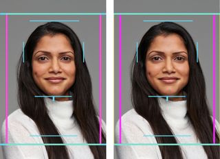 Images show the set of Canon cropping guides added via firmware to some cameras