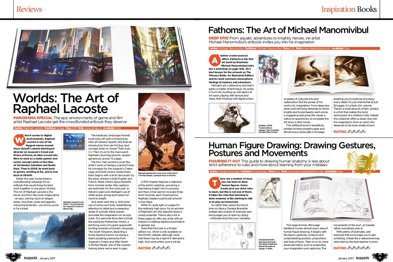 We review a bumper crop of books this issue, including Raphael Lacoste's crowdfunded collection.