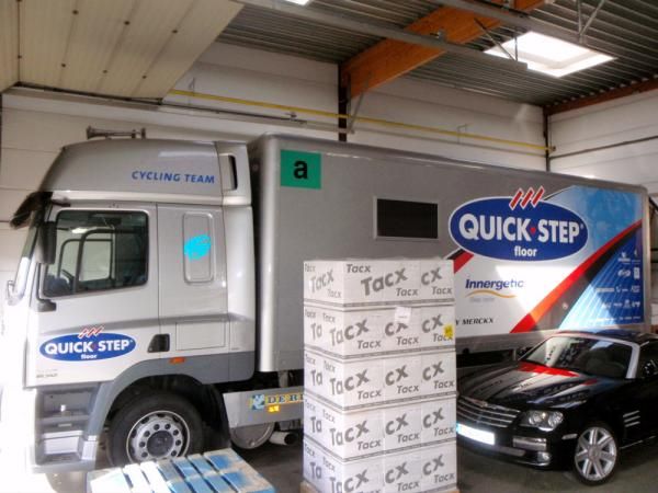 One of Quick Step's two large mechanical trucks.