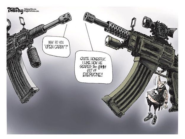 Editorial cartoon gun rights