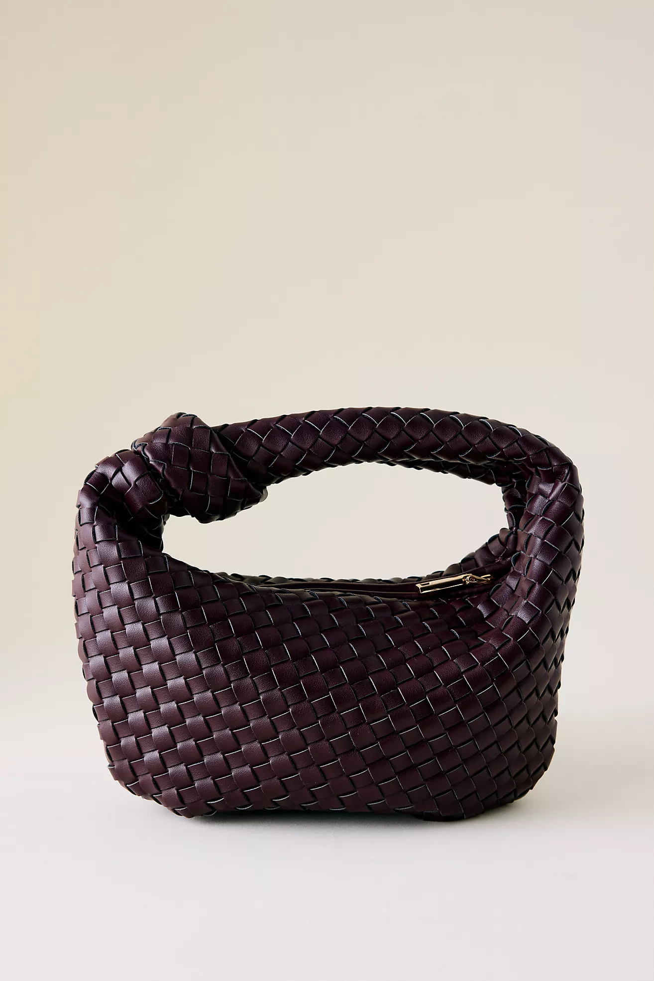 Melie Bianco Larissa Woven Faux-Leather Shoulder Bag