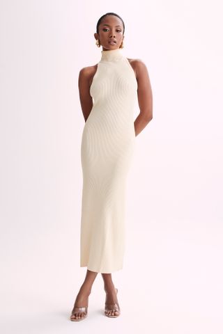 Connie Turtleneck Knit Midi Dress 