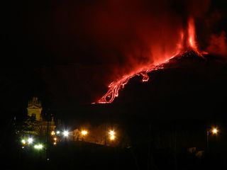 Etna's dramatic eruption on Feb. 9, 2012.