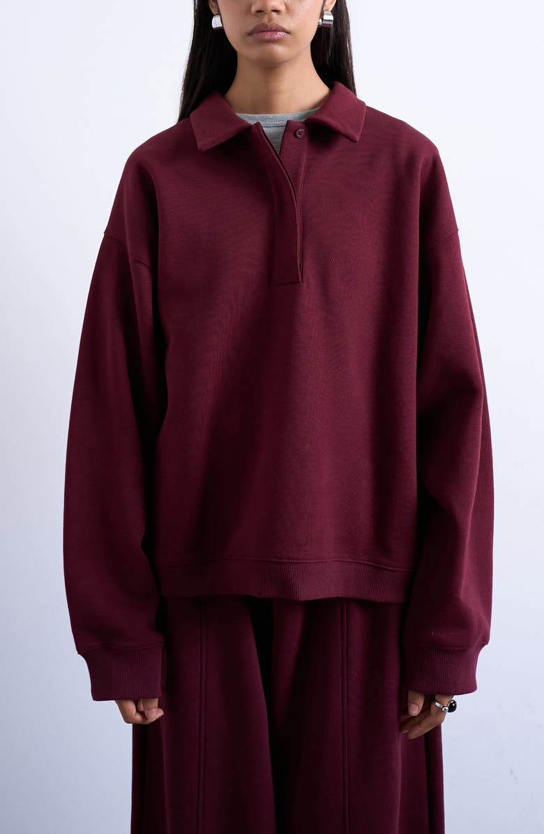 Oversize Polo Sweatshirt