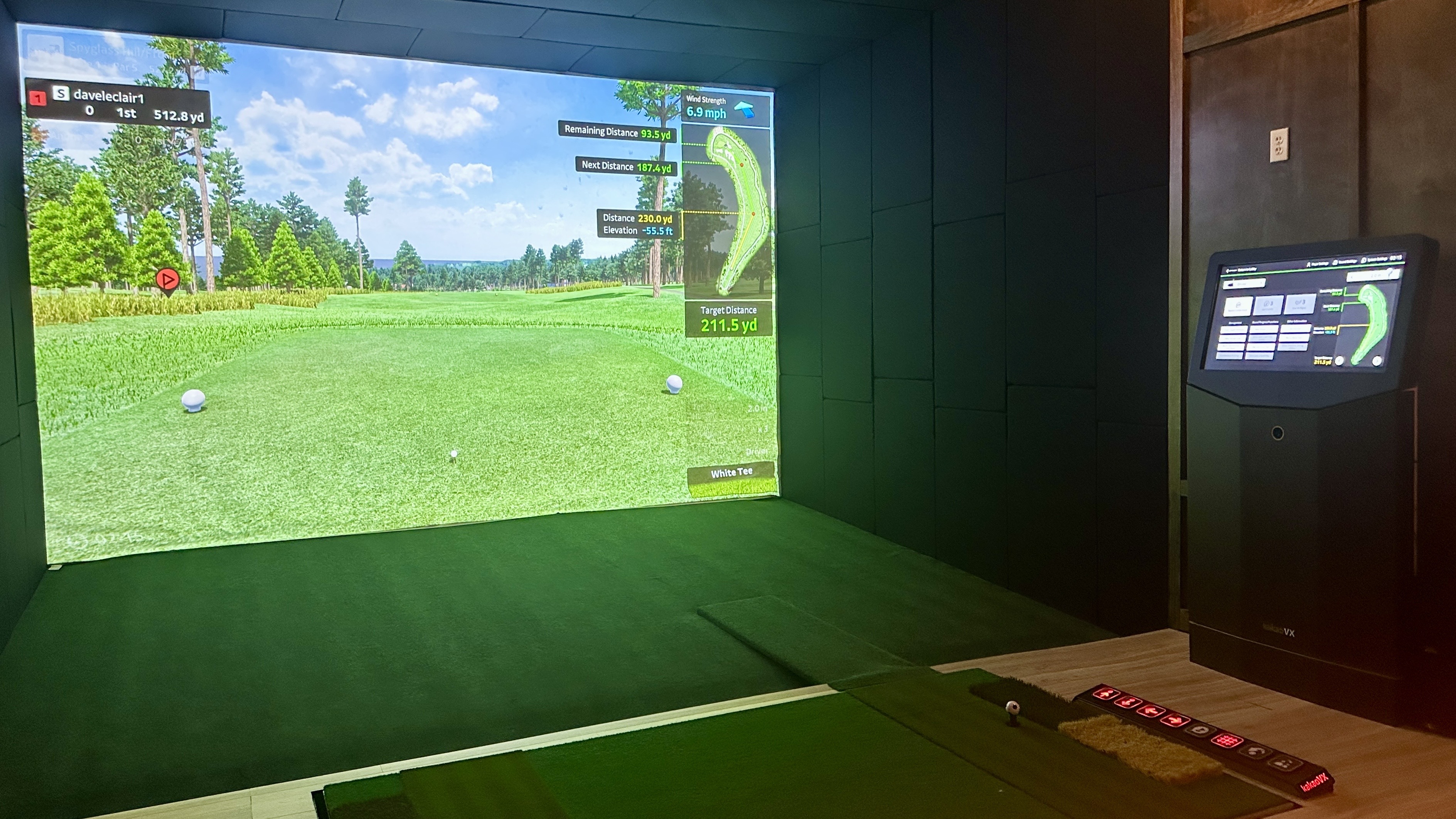 Golf VX's simulator 