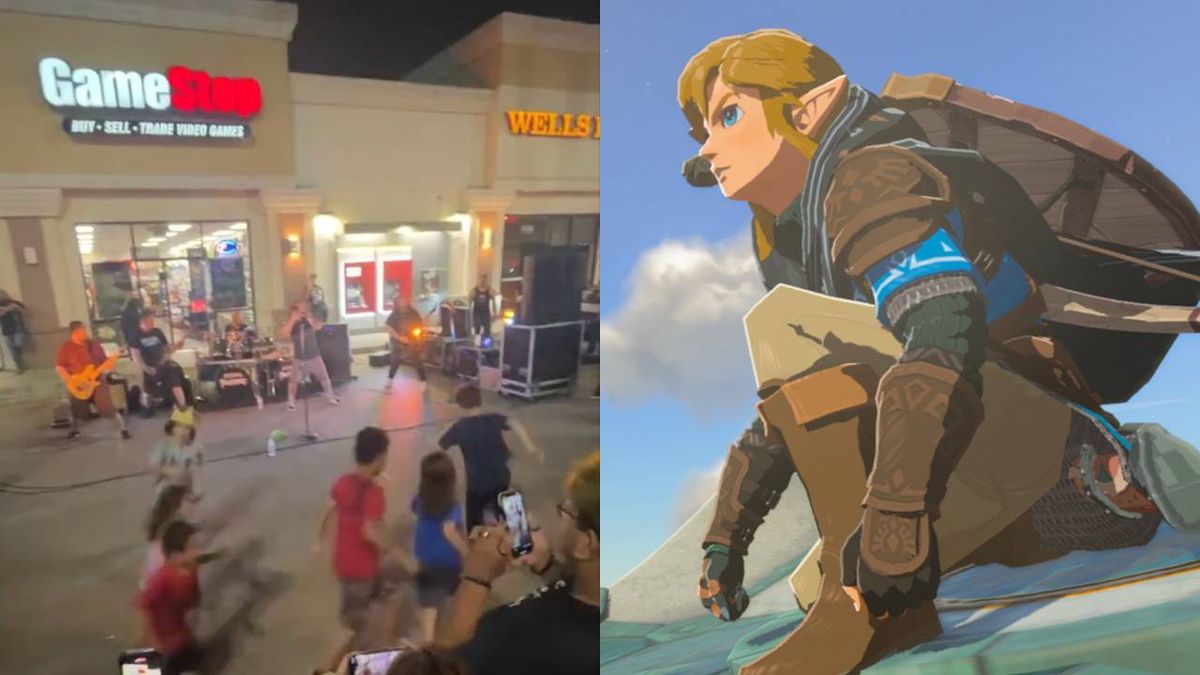 A death metal band playing the launch of the new Zelda game in Texas