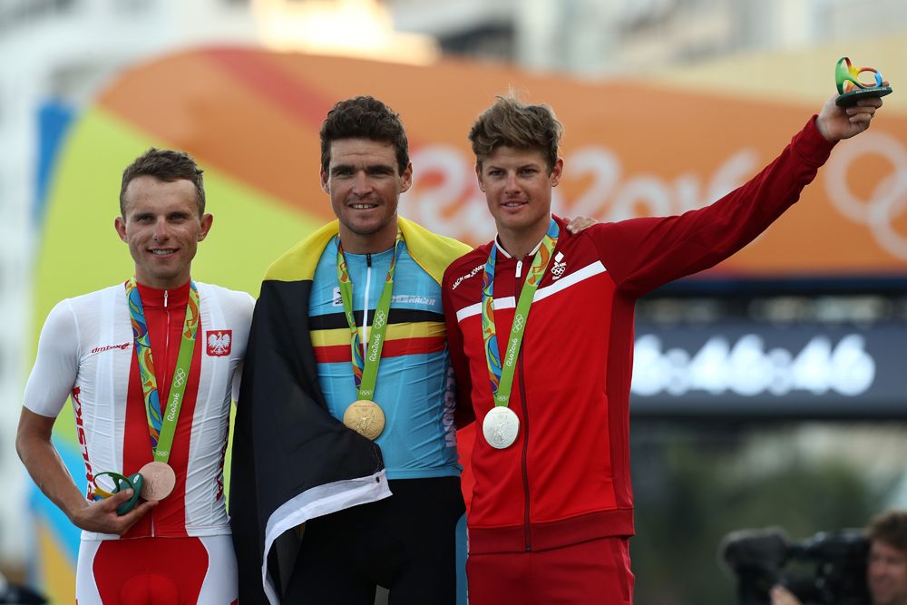 Majka, Van Avermaet and Fuglsang on the podium