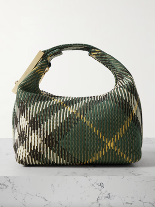 Burberry, Ribbed Embellished Jacquard-Knitted Tote