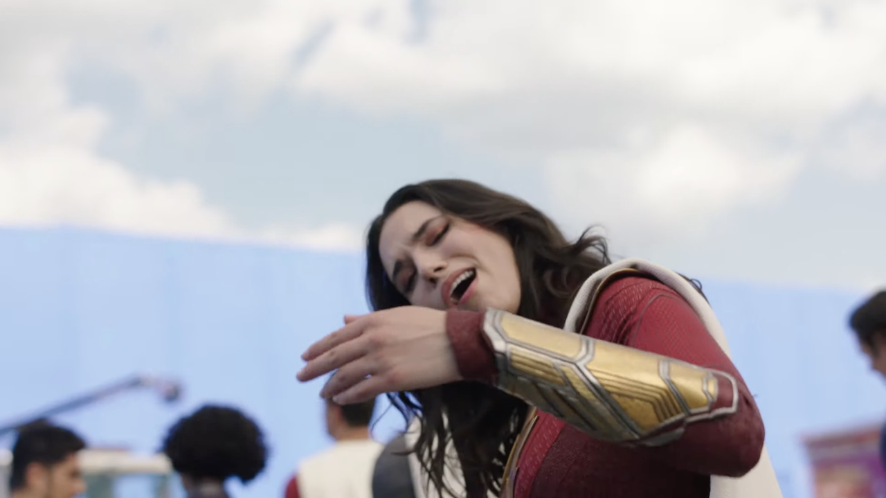 Behind the scenes footage of Shazam Fury of the Gods