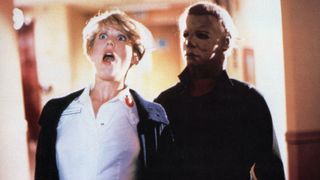 MIchael Myers killing a nurse in Halloween II