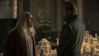 Viserys and Otto Hightower in House of the Dragon