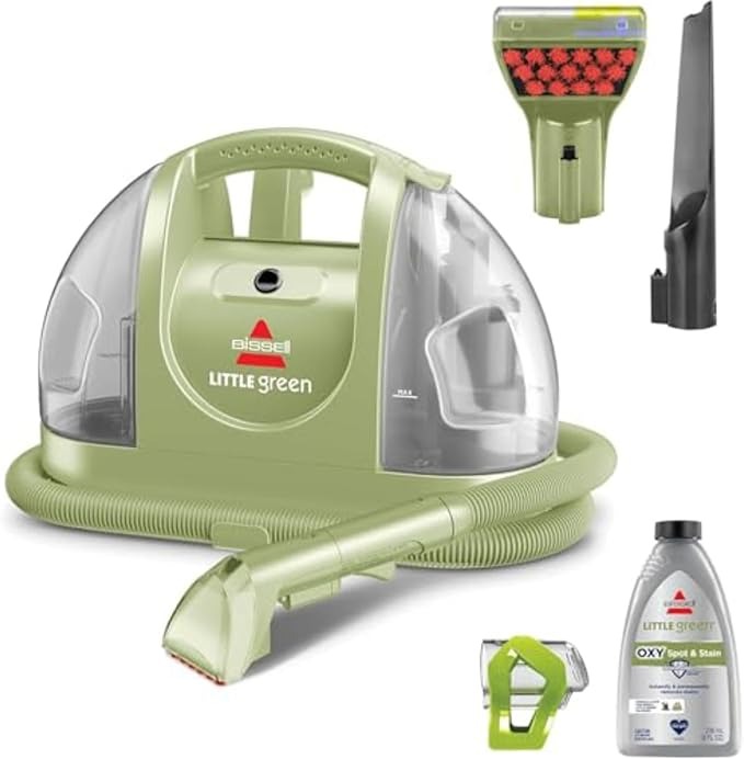 Bissell, Bissell Little Green Multi-functional Portable Carpet & Interior Cleaner, Car & Car Details, with Exclusive Professional Tools, Green, 1400b