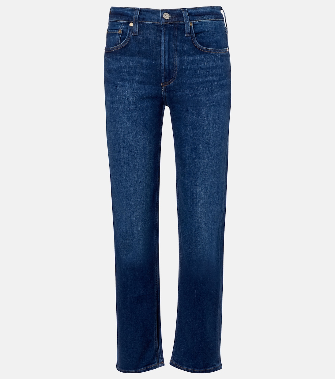 Delfina Low-Rise Straight-Leg Jeans