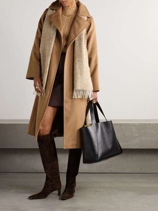 Manuela Icon Belted Camel Hair Coat