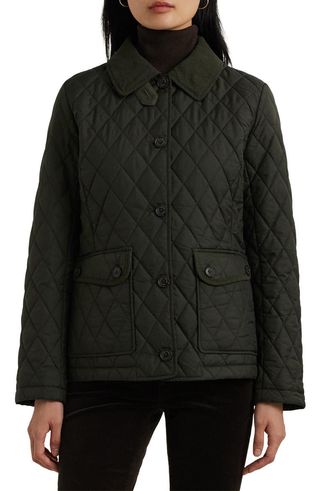 Quilted Corduroy Contrast Jacket