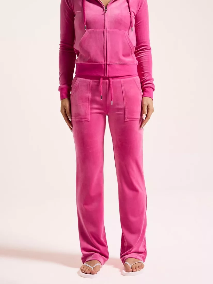 Juicy Couture Del Ray Velour Joggers, Very Berry