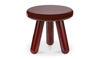 Joy burgundy accent table