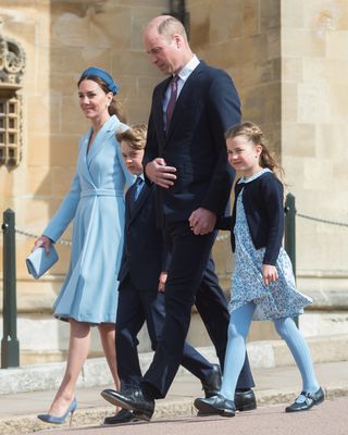 Princess Kate loves to match with her children for the Easter service
