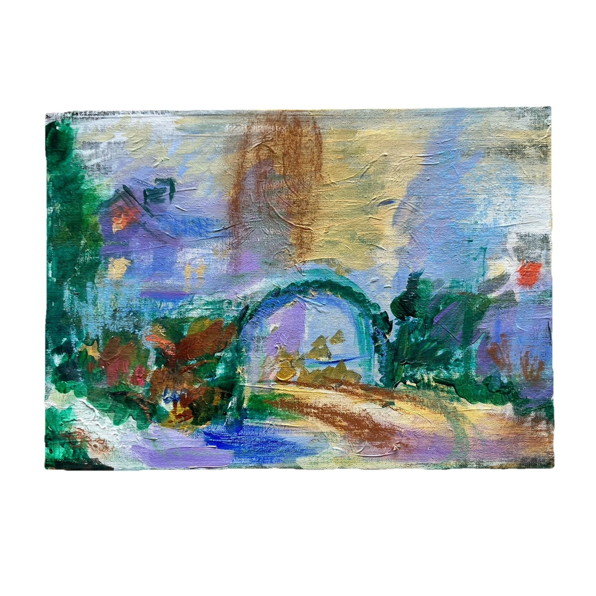 an abstract wall painting