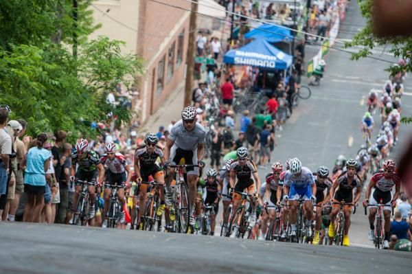 Michael Olheiser (Competitive Cyclist) leads the mens field.