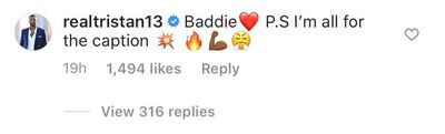 tristan comment on khloe new face
