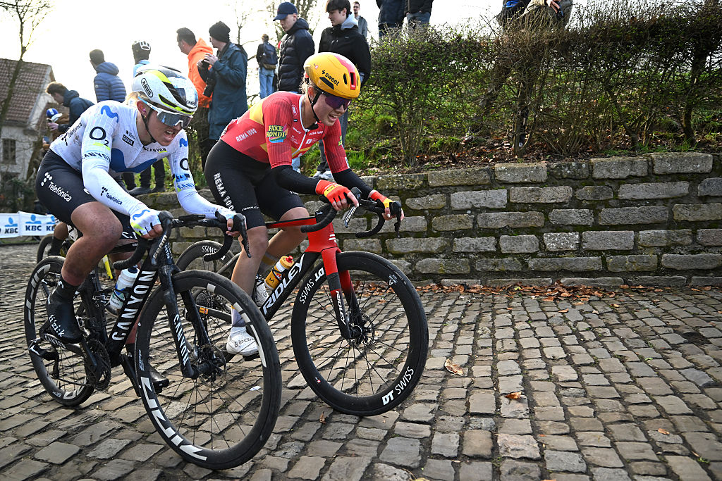 Cat Ferguson racing in Belgium early in 2026