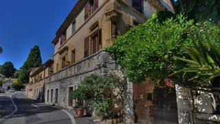 A view of the famous La Colombe d'Or Hotel and restaurant in Saint Paul de Vence