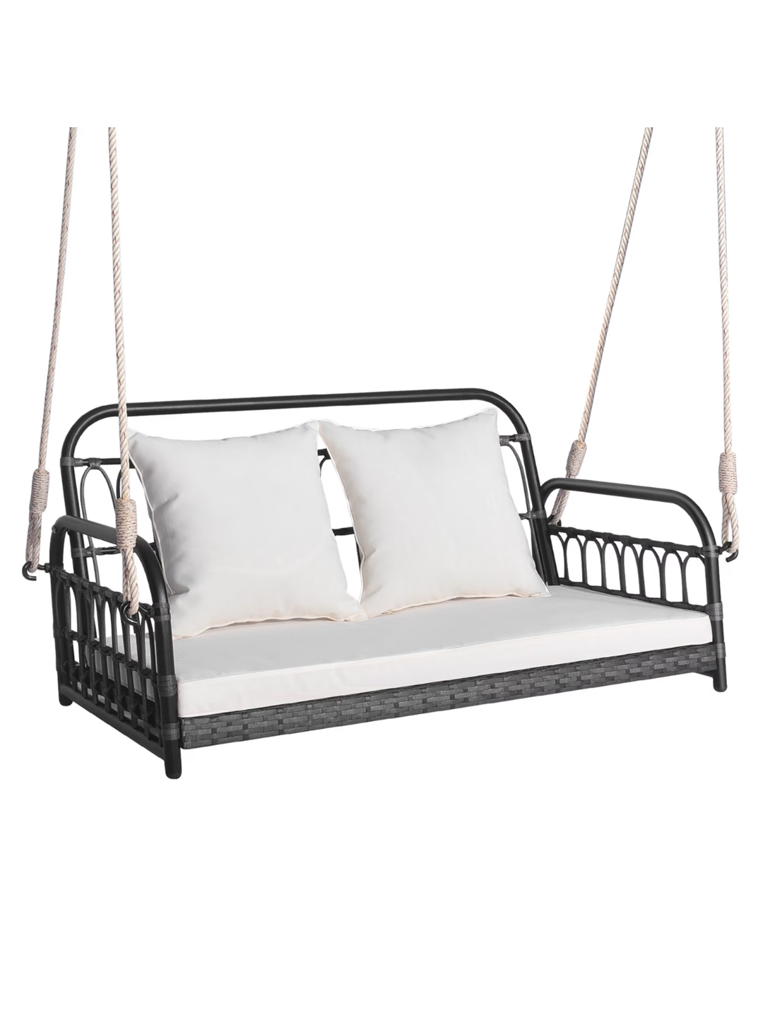 an outdoor swing