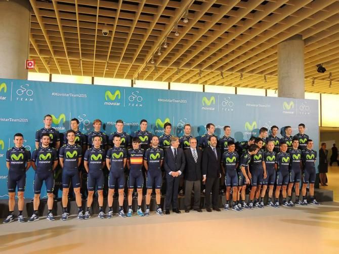 Movistar team presentation in Madrid.