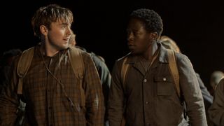 Cooper Hoffman and David Jonsson in The Long Walk