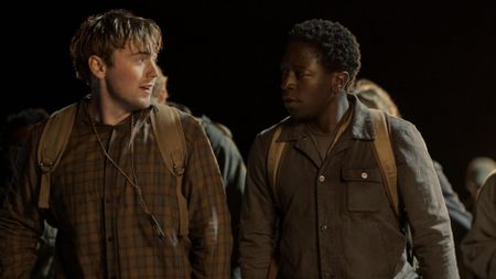 Cooper Hoffman and David Jonsson in The Long Walk