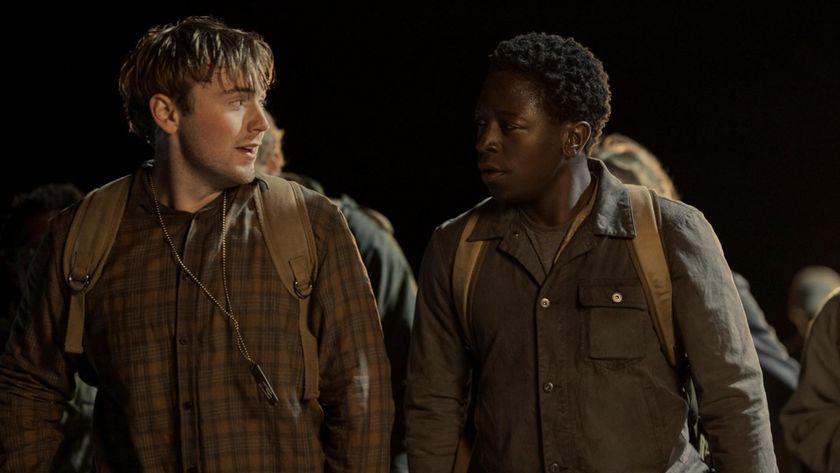 Cooper Hoffman and David Jonsson in The Long Walk