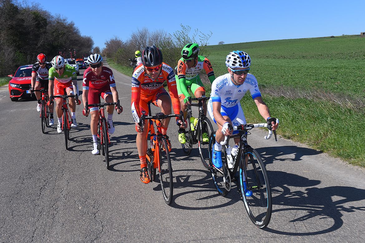 Romain Gioux (Novo Nordisk) in the breakaway