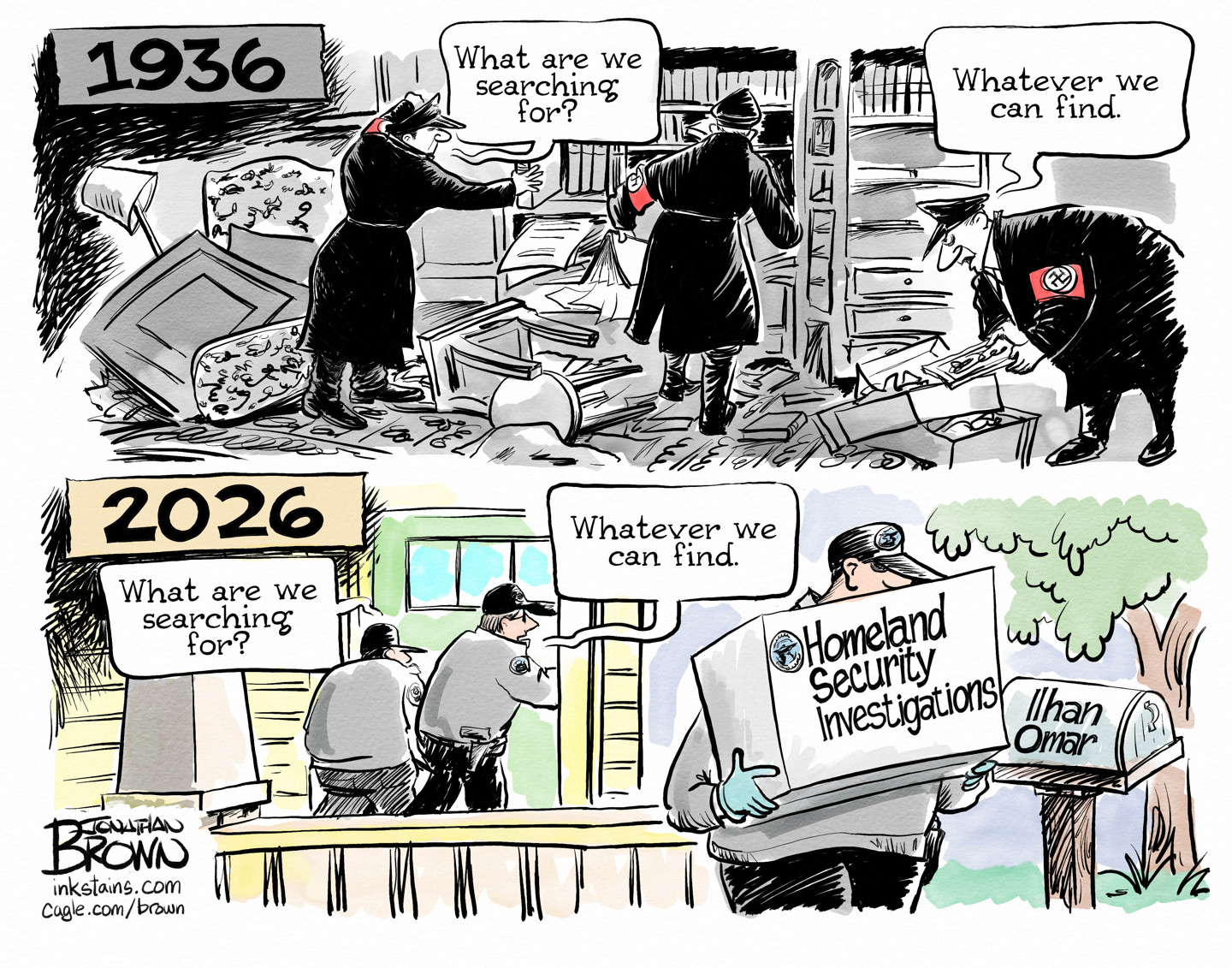 Political cartoon