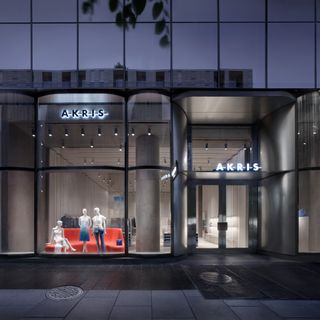 david chipperfield architecture for akris concept design for stores, seen here the flagship in washington
