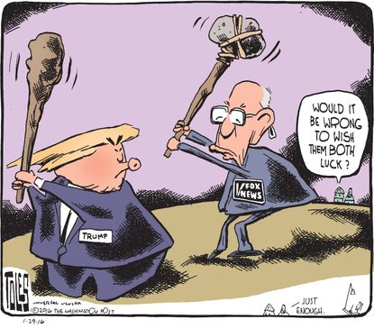 Political Cartoon U.S. Trump Fox