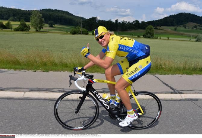 Tinkoff-Saxo boss Oleg Tinkov gets out for a ride